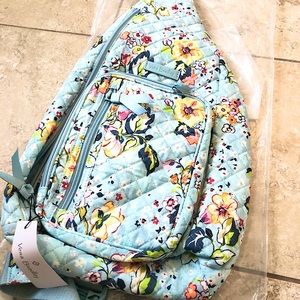 NWT Vera Bradley Floating Garden Sling Purse HTF